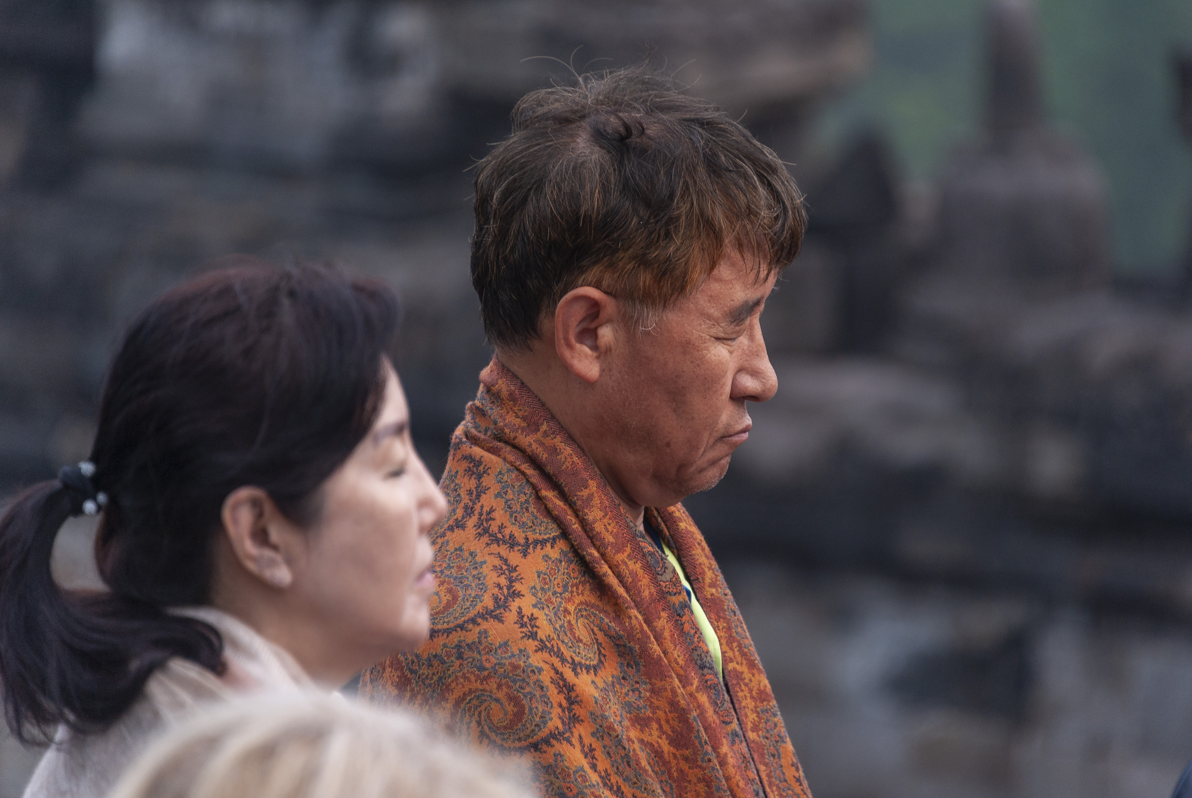 Buddhists at Borobudur