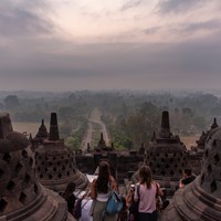 Sunrise from Borodudur