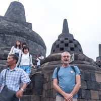 At borobudur
