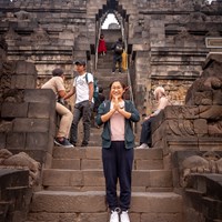 Joy at Borobudur